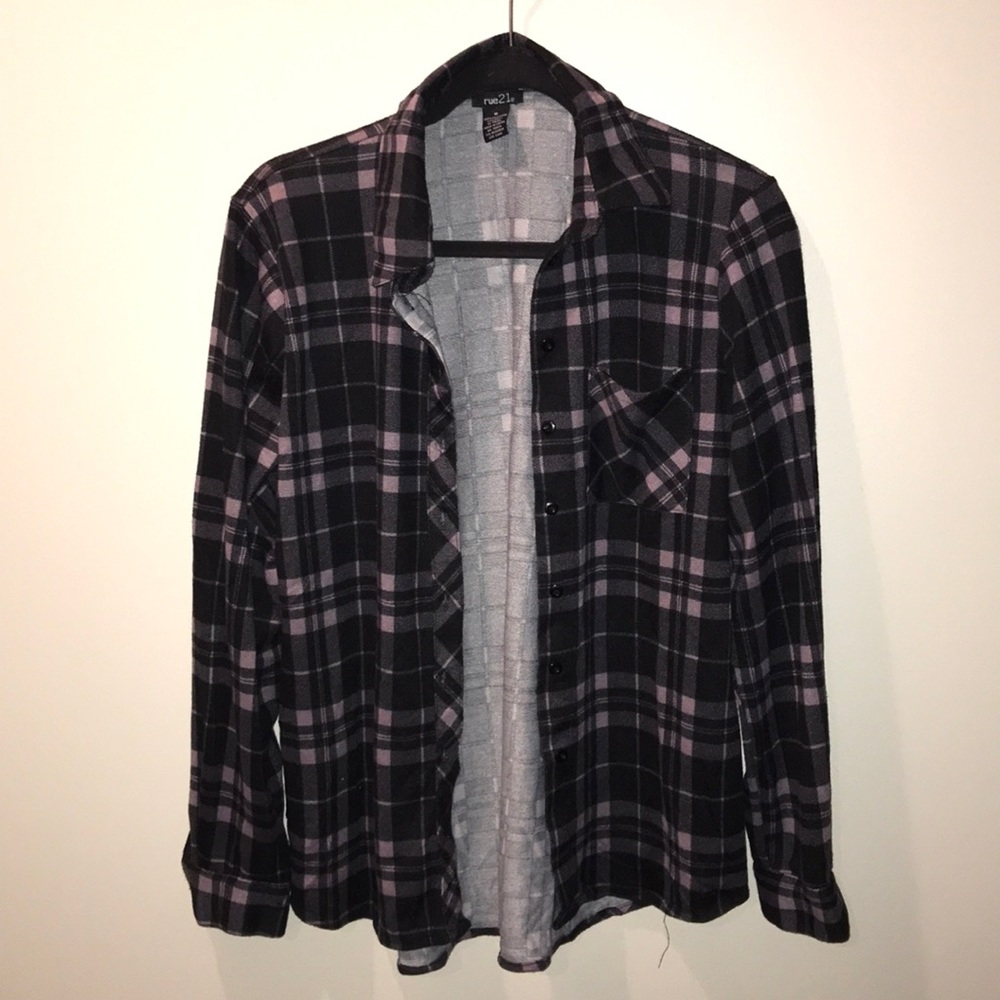 Black & Lilac Flannel